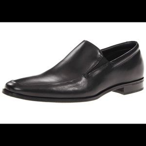 Gordon Rush Cole Apron Toe Loafer - Black Leather